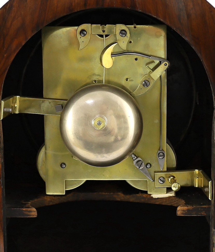 Davies & Napper. A Regency cut brass inlaid rosewood bracket clock, width 32cm depth 19cm height 55cm